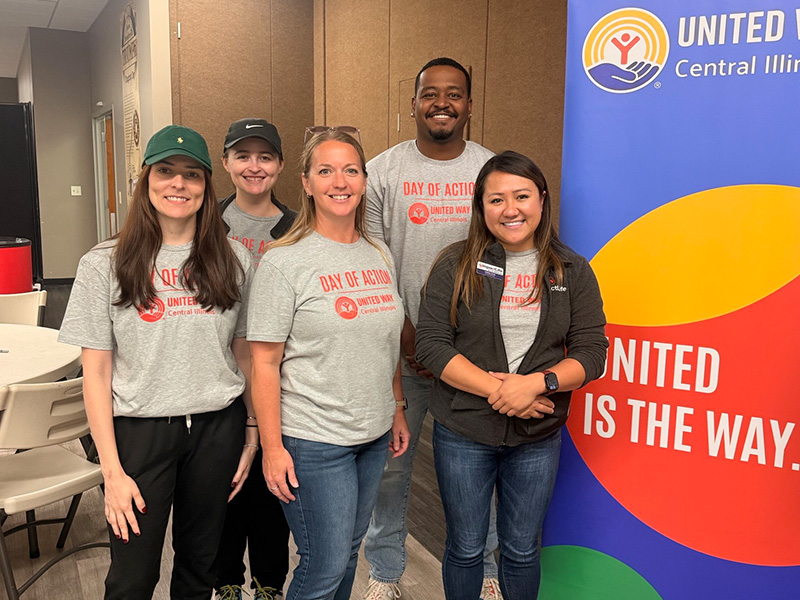 Back row: Donor Relations Account Managers Libby Bair and Tim Robertson  Front Row: Donor Relations Account Manager Sarah Palacio, Donor Relations Manager Michelle Trunnell and Donor Relations Account Manager Teresa Tran